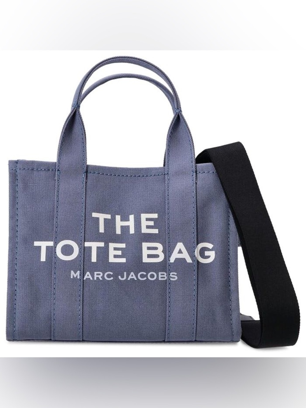 NWT Marc Jacobs The Tote Bag - Slate Blue Canvas Small